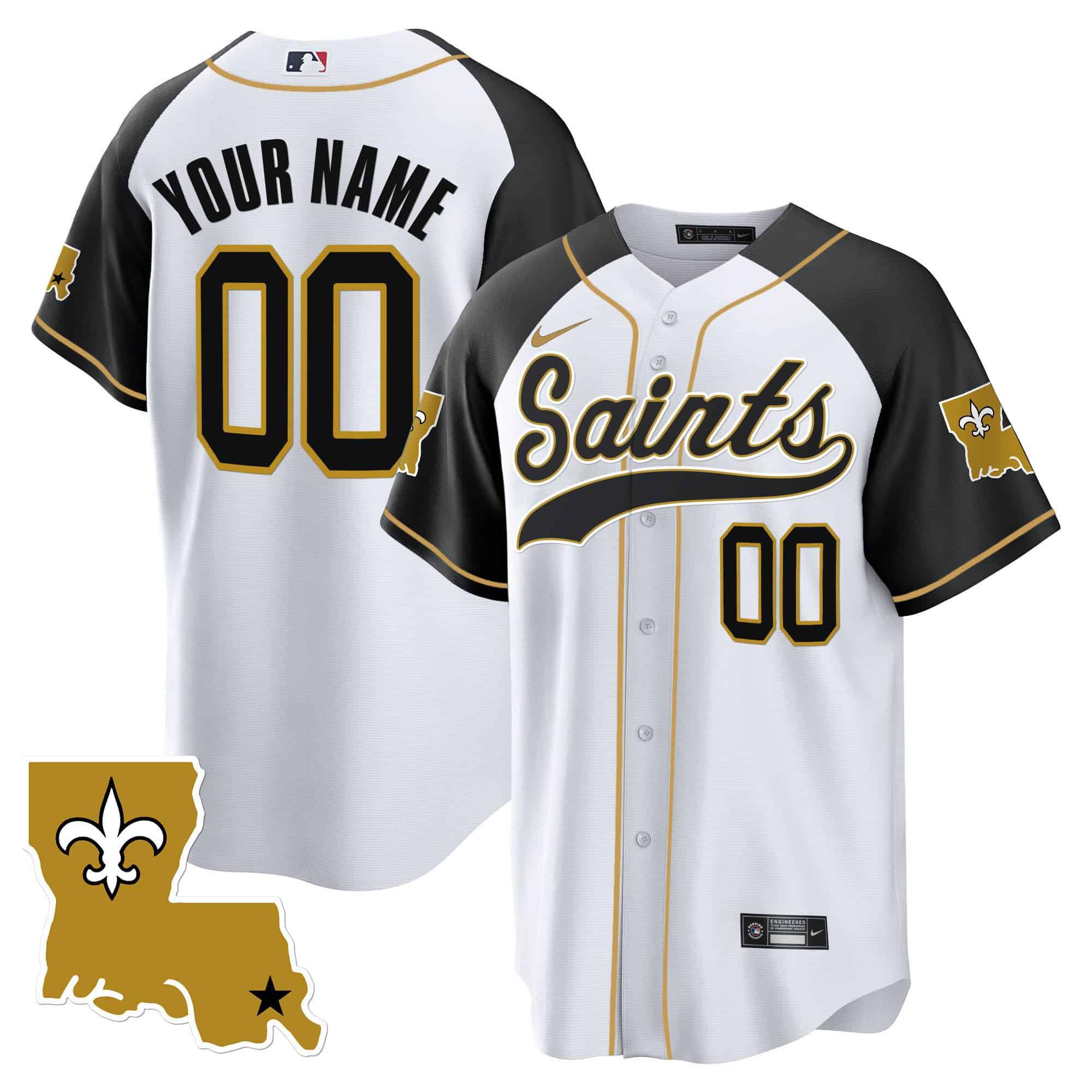 Men New Orleans Saints White 2024 Nike 1987 Legacy Cool Base Custom NFL Jersey style 1